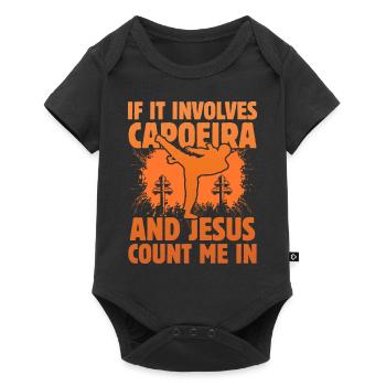 If it involves Capoeira and Jesus count me in - Baby Premium short-sleeve bodysuit - black - Front
