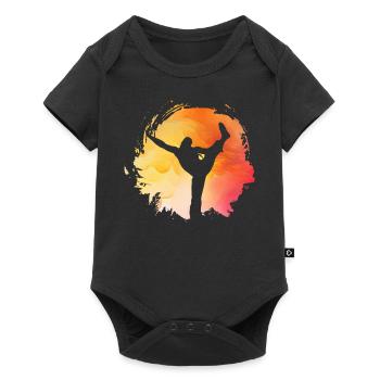 Capoeira - Body à manches courtes Premium Bébé - noir - Devant