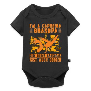 Je suis un papy capoeira tout comme un papy normal - Body à manches courtes Premium Bébé - noir - Devant