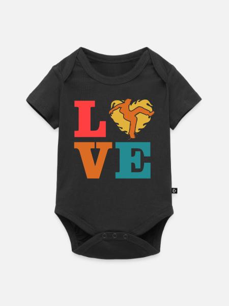 Capoeira Liebe - Baby Premium Kurzarmbody - Schwarz