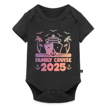 Croisière Vacances 2025 Croisière en famille - Body à manches courtes Premium Bébé - noir - Devant