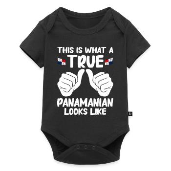 Panama Flag Panamanian Panama Flag - Baby Premium short-sleeve bodysuit - black - Front