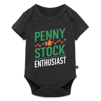 Stock market traders, forex traders, investor trading - Baby Premium short-sleeve bodysuit - black - Front