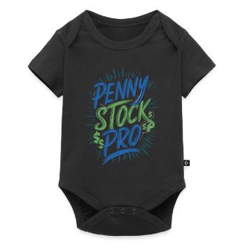 Stock market traders, forex traders, investor trading - Baby Premium short-sleeve bodysuit - black - Front