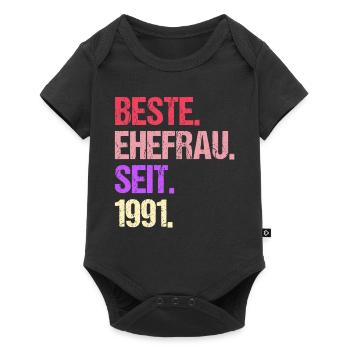 Valentine's Day Best Wife Since 1991 - Baby Premium short-sleeve bodysuit - black - Front