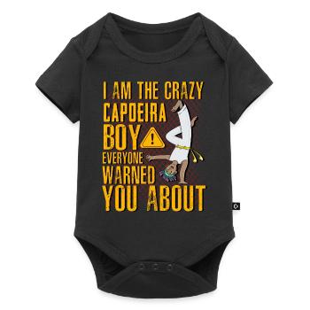 Ich bin der verrückte Capoeira-Junge, vor dem dich alle gewarnt haben - Baby Premium Kurzarmbody - Schwarz - Vorne
