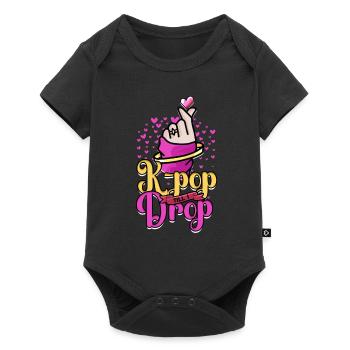 KPop jusqu’à ce que je laisse tomber la musique coréenne - Body à manches courtes Premium Bébé - noir - Devant