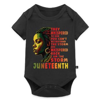 Juneteenth I am The Storm Black History Month - Baby Premium short-sleeve bodysuit - black - Front