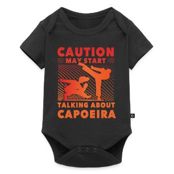 Bei Capoeira ist Vorsicht geboten - Baby Premium Kurzarmbody - Schwarz - Vorne