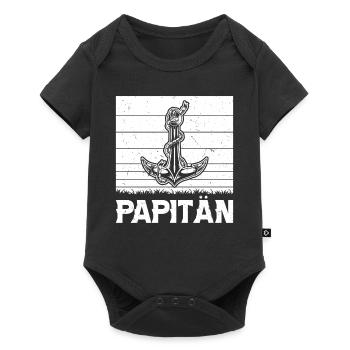 Father's Day Funny Father's Day Father Dad Daddy - Baby Premium short-sleeve bodysuit - black - Front