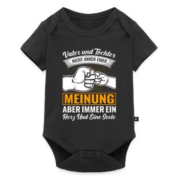 Père et fille - Idées de fête des pères pour les pères pères - Body à manches courtes Premium Bébé - noir - Devant
