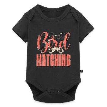 Bird Watching Ornithologist Birding Birdwatcher - Baby Premium short-sleeve bodysuit - black - Front