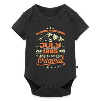July 1985 Birthday Gift July 1985 - Baby Premium short-sleeve bodysuit - black - Front