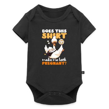 Volleyball Pregnancy Make Me Look Pregnant - Baby Premium short-sleeve bodysuit - black - Front