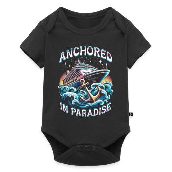 Croisiéristes de croisière ancrés au paradis - Body à manches courtes Premium Bébé - noir - Devant