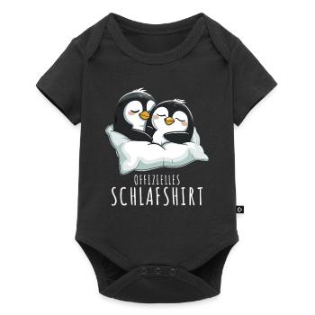 Penguin Nightgown Official Sleep Shirt Penguins - Baby Premium short-sleeve bodysuit - black - Front