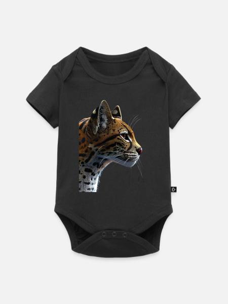 Ozelot - Baby Premium Kurzarmbody - Schwarz