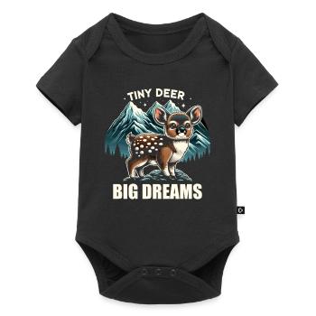 Cute Pudu Deer South America Cartoon Deer - Baby Premium short-sleeve bodysuit - black - Front