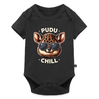 Cute Pudu Deer South America Cartoon Deer - Baby Premium short-sleeve bodysuit - black - Front