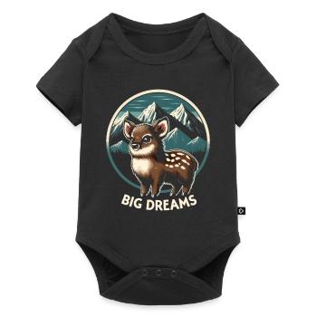 Cute Pudu Deer South America Cartoon Deer - Baby Premium short-sleeve bodysuit - black - Front