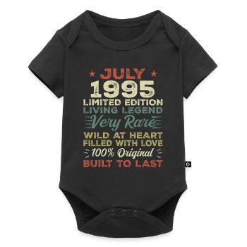 Cadeau Juillet 1995 Anniversaire Juillet 1995 Anniversaire - Body à manches courtes Premium Bébé - noir - Devant