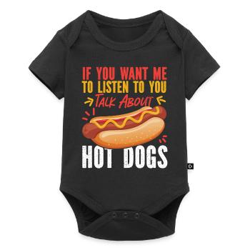 Hot Dog Adult If You Want Me To - Baby Premium short-sleeve bodysuit - black - Front