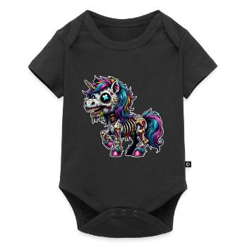 Licorne Zombie - Body à manches courtes Premium Bébé - noir - Devant