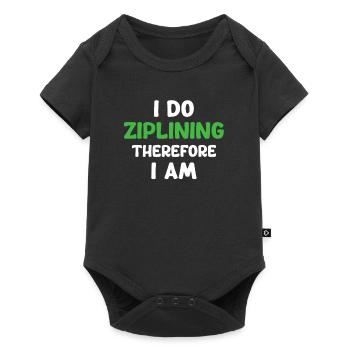 I do ziplining, that's why I am. - Baby Premium short-sleeve bodysuit - black - Front