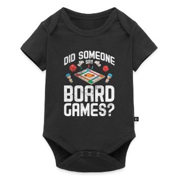 Brettspiel - Baby Premium Kurzarmbody - Schwarz - Vorne