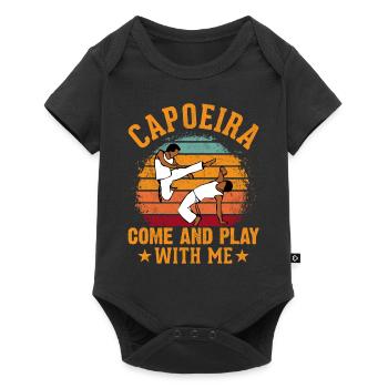 Capoeira come and play with me - Baby Premium short-sleeve bodysuit - black - Front