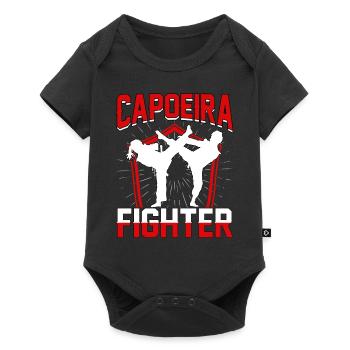 Combattant de capoeira - Body à manches courtes Premium Bébé - noir - Devant