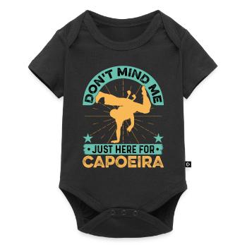 Don't mind me just here for capoeira - Baby Premium short-sleeve bodysuit - black - Front