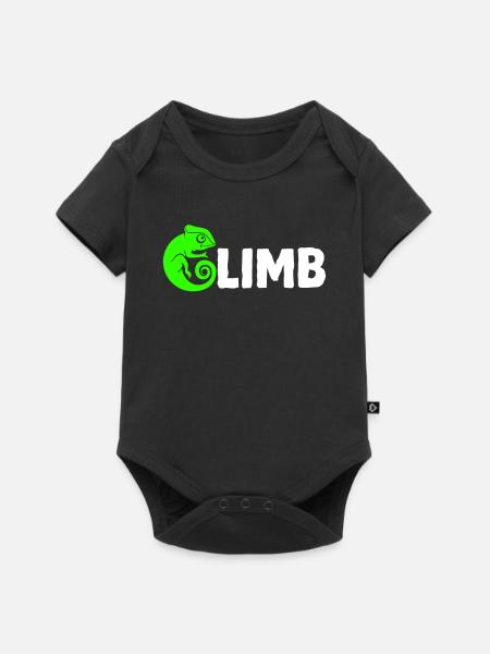 Bouldern, Klettern, Freiklettern Chameleon Boulder - Baby Premium Kurzarmbody - Schwarz
