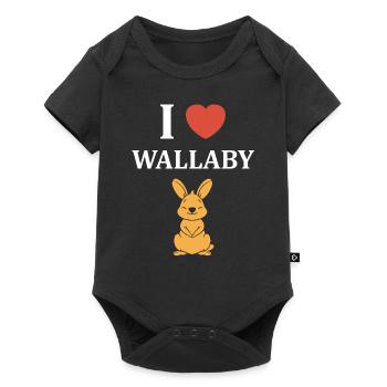 Wallaby - Body à manches courtes Premium Bébé - noir - Devant