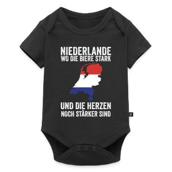 Pays-Bas Pays-Bas Pays-Bas - Body à manches courtes Premium Bébé - noir - Devant