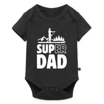 Super Dad - SUP Stand up paddling - Baby Premium Kurzarmbody - Schwarz - Vorne