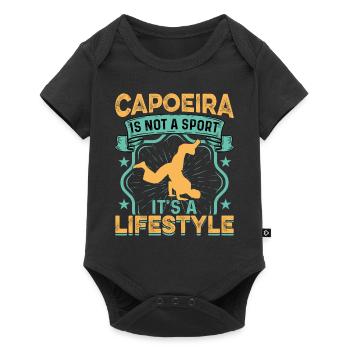 La capoeira, ce n’est pas un sport, c’est un mode de vie - Body à manches courtes Premium Bébé - noir - Devant