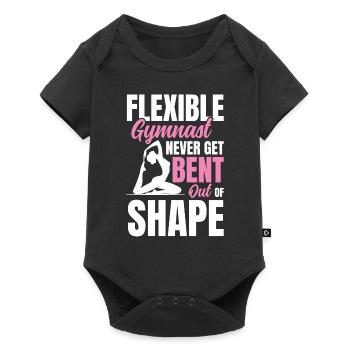 Flexible Gymnast Never Get Bent Out Of Shape - Baby Premium Kurzarmbody - Schwarz - Vorne