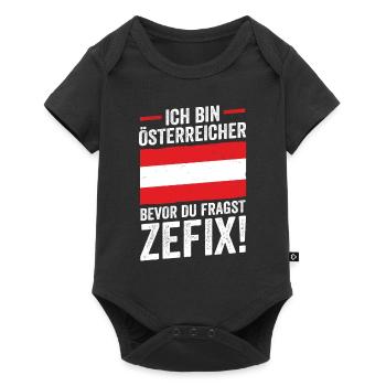 Austrians Austria - Baby Premium short-sleeve bodysuit - black - Front