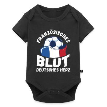 Français Français France - Body à manches courtes Premium Bébé - noir - Devant