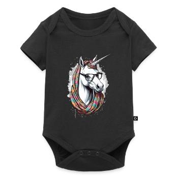 Licorne Maman Fête des mères Licornes Maman drôle - Body à manches courtes Premium Bébé - noir - Devant