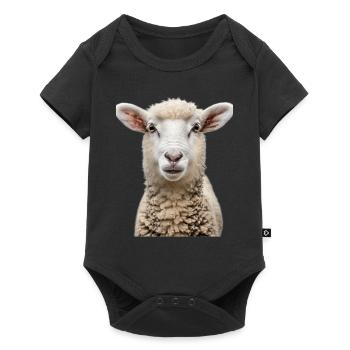 Sheep - Baby Premium short-sleeve bodysuit - black - Front