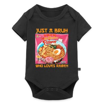 Just A Bruh Who Loves Ramen Buldak Instant Noodles - Baby Premium short-sleeve bodysuit - black - Front