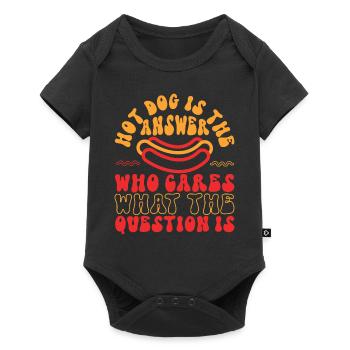 Hot Dog Adult Hot Dog Is The - Baby Premium short-sleeve bodysuit - black - Front