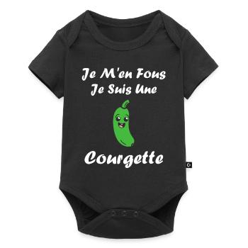 courgette - Body à manches courtes Premium Bébé - noir - Devant
