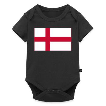 Drapeau de l’Angleterre - Body à manches courtes Premium Bébé - noir - Devant