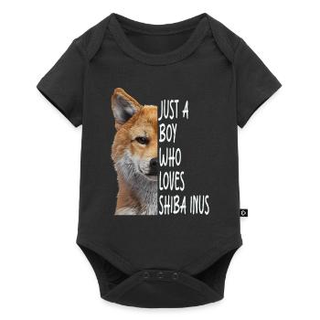 Shiba Inu - Baby Premium Kurzarmbody - Schwarz - Vorne