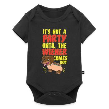 Hot Dog Adult Humor Pun Naughty - Baby Premium short-sleeve bodysuit - black - Front