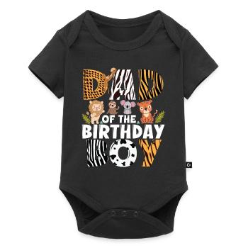 Papa Of The Wild One Birthday Zoo Theme Safari - Baby Premium short-sleeve bodysuit - black - Front