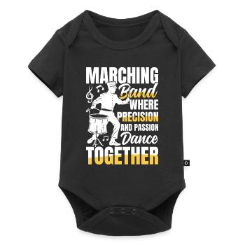 Marching Band Where Precision Passion Dance - Baby Premium Kurzarmbody - Schwarz - Vorne